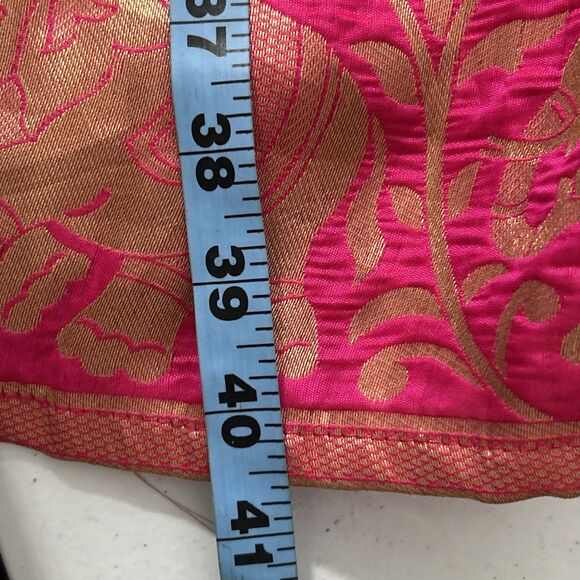 Handmade Maxi Skirt Womens 13 Large Pink‎ Gypsy Embroidered Festival - Picture 6 of 6